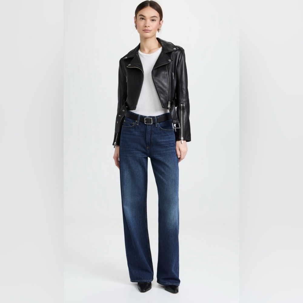 NWT RAG AND BONE LOGAN JEANS DARK WASH SIZE 24